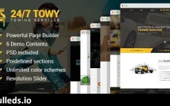 Towy (v1.5) Emergency Auto Towing and Roadside Assistance Service WordPress theme