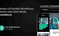 Newsblock (v1.2.5) News & Magazine WordPress Theme with Dark Mode