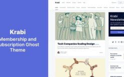 Krabi v.1.0.8 Membership and Subscription Ghost Theme