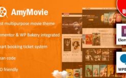 AmyMovie (v4.3.0) Movie and Cinema WordPress Theme