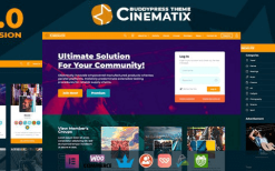 Cinematix v3.2.0 BuddyPress Community Theme