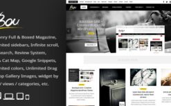 Bou (v3.2) Masonry Review Magazine Blog WordPress Theme