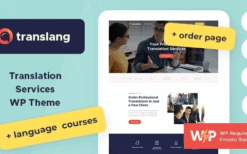 Translang (v1.1.16) Translation Services & Language Courses WordPress Theme