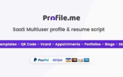 * Profile.me (v2.2) Saas Multiuser Profile & Resume Script