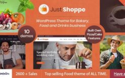JustShoppe (v13.0) Cake Bakery WordPress Theme
