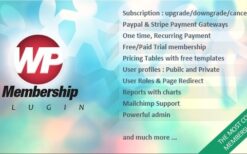 WP Membership (v1.6.4) WordPress Plugin