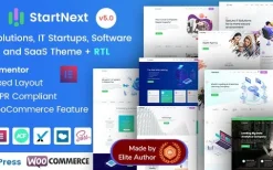StartNext v5.5 IT Startups WordPress Theme