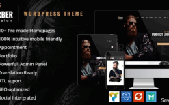 Barber (v2.0.0) Hair, Tattoo & Beauty Salons WordPress Theme