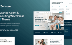 Zensure (v1.0.0) Insurance Agent Gutenverse FSE WP Theme