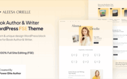 Aleesa (v1.0.1) Book Author & Writer Gutenverse WP Theme