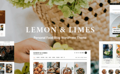 Lemon & Limes (v2.8.0) Personal Food Blog WordPress Theme