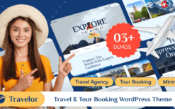 Travelor (v1.0.0) Travel & Tour Booking WordPress Theme