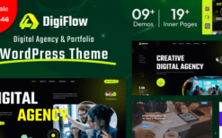 DigiFlow (v1.8) Digital Agency WordPress Theme