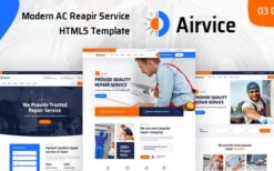 Airvice v1.0 – AC Repair Services HTML5 Template