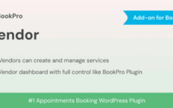Multi Vendor Add-on for BookPro Plugin WordPress v1.0.0