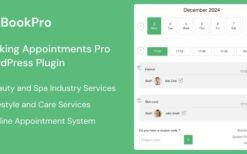 BookPro v1.0.9 – Appointment Booking WordPress Plugin