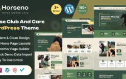 Horseno (v1.1.0) Horse Club & Riding Sports WordPress Theme