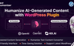 TextHumanizer (v1.0.0) Humanize AI Content Generator WordPress Plugin