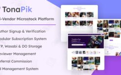 TonaPik v1.0.0 – Multi Vendor Microstock Platform