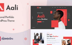 Aali (v1.0) Personal Portfolio WordPress Theme