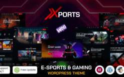 Xports (v1.0.0) eSports and Gaming WordPress Theme