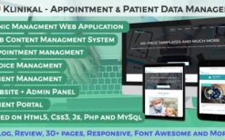 Klinikal v3.0 – Appointment & Patient Data Management Responsive Web Application