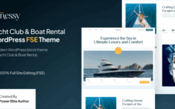 Venessy (v1.0.0) Yacht Club & Boat Rental WordPress Theme