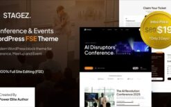 Stagez v1.0.0 Conference and Event FSE WordPress Theme