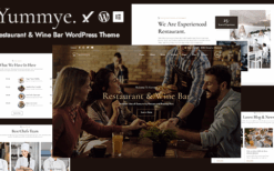 Yummye (v1.0.0) Restaurant & Wine Bar WordPress Theme