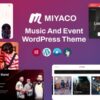 Miyaco v1.0.3 Music And Event WordPress Theme