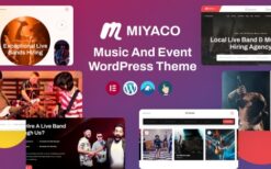 Miyaco v1.0.3 Music And Event WordPress Theme