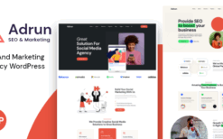 Adrun (v1.0.5) Seo & Marketing Agency WordPress Theme