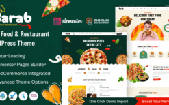 Barab (v1.0.0) Fast Food & Restaurant WordPress Theme