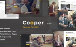 Cooper v5.4.3 – Creative Responsive Personal Portfolio WordPress Theme