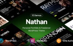 Nathan v1.0.3 Personal Portfolio WordPress Theme