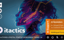 ITactics (v1.0.0) IT Solutions & Digital Startup WordPress Theme + AI