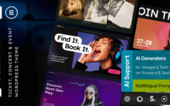 BoxOffice (v1.0.0) Ticket, Concert & Event WordPress Theme