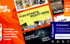 Venture (v1.0.0) Karting, Trampoline & Carousel WordPress Theme