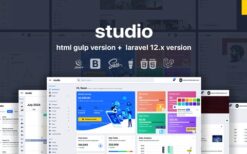 Studio v5.0 – HTML & Laravel 12.x Bootstrap 5 Admin Template