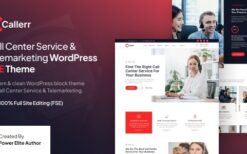 Callerr (v1.0.1) Call Center Service & Telemarketing FSE WordPress Theme