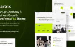 Startrix (v1.0.1) Startup Company & Business Growth FSE WordPress Theme