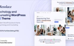 Resolace (v1.0.1) Psychology & Counseling FSE WordPress Theme
