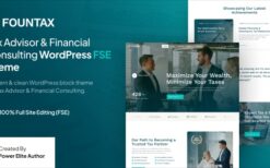 Fountax (v1.0.1) Tax Advisor & Financial Consulting FSE WordPress Theme