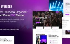 Evenizer (v1.0.1) Event Planner & Organizer FSE WordPress Theme