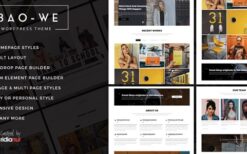 Baowe (v1.1) Responsive One/Multi Page Portfolio WordPress Theme
