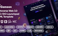 Gameon v2.0 – Metaverse IGO Launchpad HTML Template