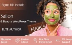 Sailon v1.0.0 Spa & Beauty Salon WordPress Theme