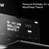 Mellow (v1.0.2) Personal Portfolio WordPress Theme