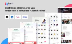 Harri v1.0.8 Electronics eCommerce React Next js Template + Admin Panel