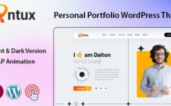 Antux v1.0 Personal Portfolio WordPress Theme